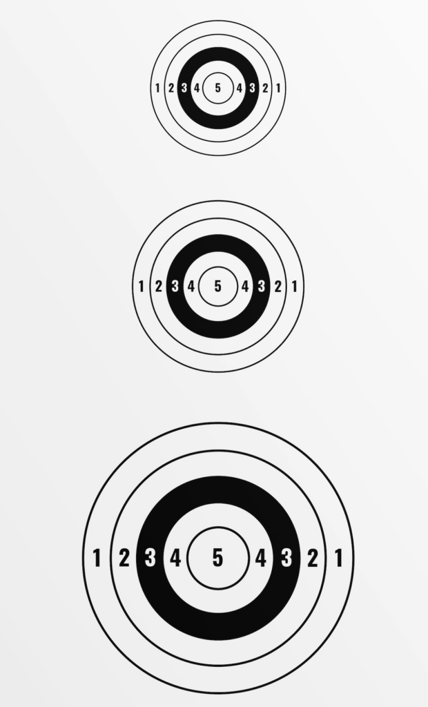 Zieldarstellung-Targets-Zielscheibe drucken
